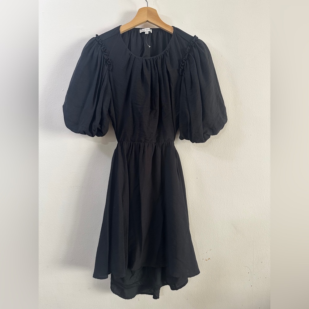 MOON RIVER Open Back Mini Dress SIZE SMALL 2 4 Graceful Romantic Whimsy Cinched - Picture 2 of 5